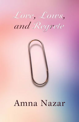 A captivating book cover design featuring a prominent safety pin as the central design element