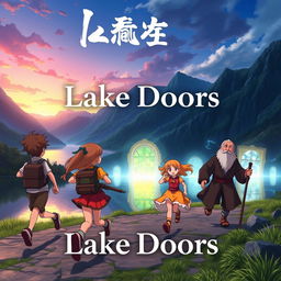 An exhilarating anime opening for the show titled 'Lake Doors'