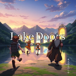 An exhilarating anime opening for the show titled 'Lake Doors'