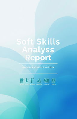 A professional and modern workbook cover design for a soft skills analysis report