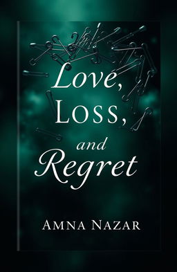 A captivating book cover design featuring the theme of safety pins intertwined in a dark and moody atmosphere