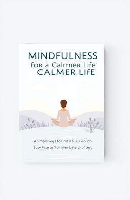 Ebook cover design for 'Mindfulness for a Calmer Life: Simple Ways to Find Peace in a Busy World'