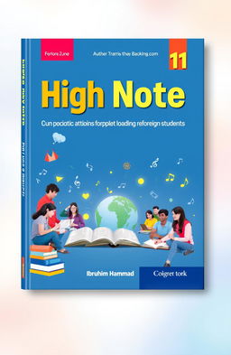 An educational book cover titled 'High Note 11' by Ibrahim Hammad, designed to appeal to foreign students
