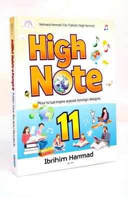 An educational book cover titled 'High Note 11' by Ibrahim Hammad, designed to appeal to foreign students