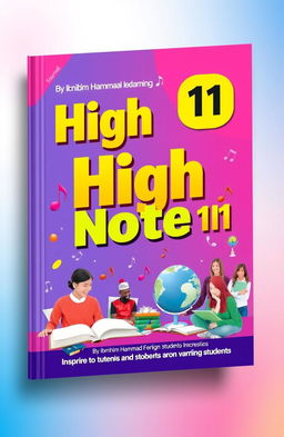 An educational book cover titled 'High Note 11' by Ibrahim Hammad, designed to appeal to foreign students