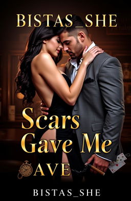 A captivating book cover featuring a passionate embrace between a sultry mistress and her ruggedly handsome mafia lover, exuding an aura of danger and allure
