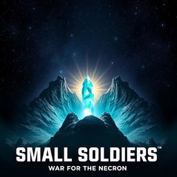 A captivating movie poster set against a vast cosmic backdrop filled with stars and distant galaxies