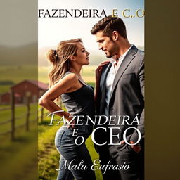 A romantic book cover titled 'A FAZENDEIRA E O CEO'
