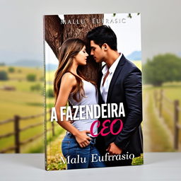 A romantic book cover featuring a beautiful young woman dressed in jeans, and a handsome, muscular man in a suit, positioned closely together as if they are about to kiss