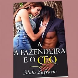 A romantic book cover titled 'A FAZENDEIRA E O CEO'