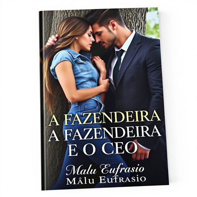 A romantic book cover titled 'A FAZENDEIRA E O CEO'