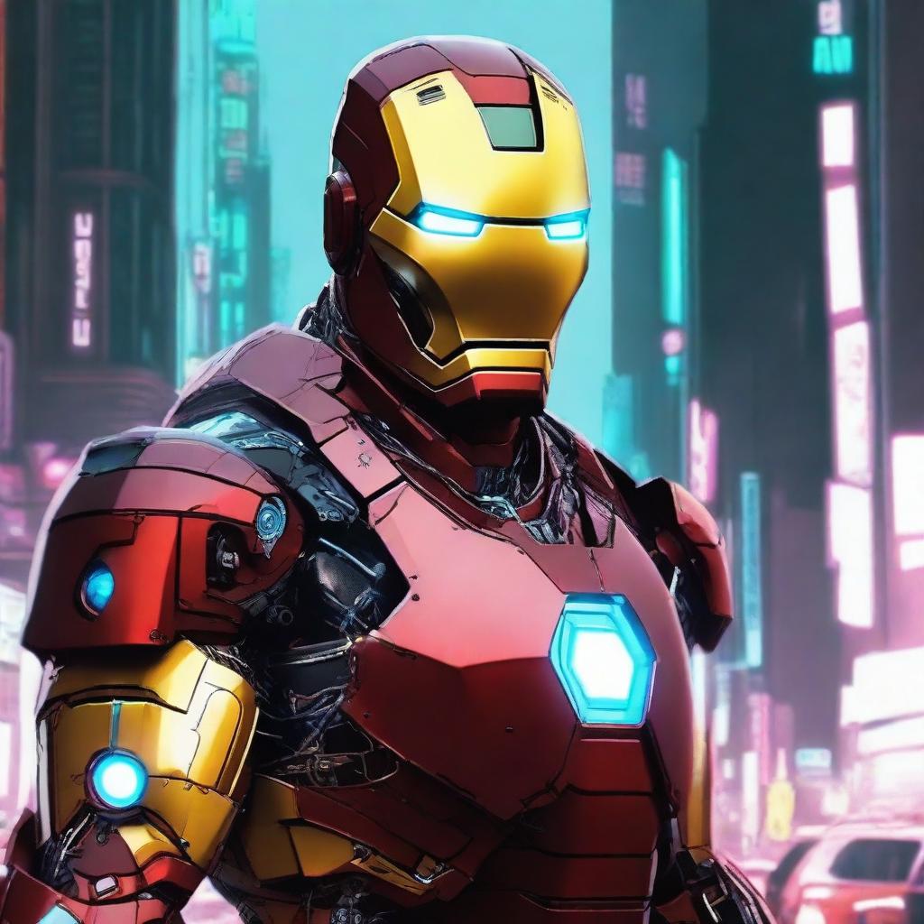 Iron man cyberpunk