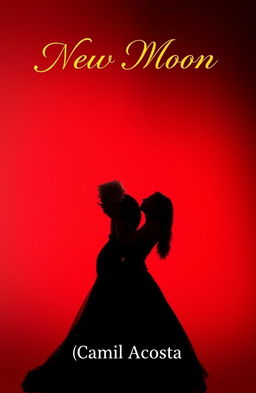 A striking design featuring a gradient background transitioning from red to black