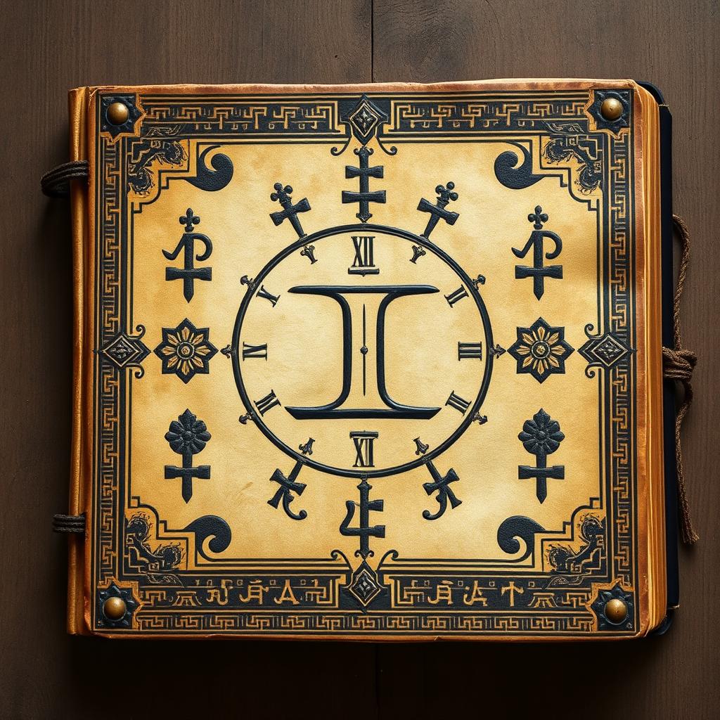 An ancient book featuring a unique and very distinctive design that embodies traditional Sundanese symbols and ancient Sundanese script