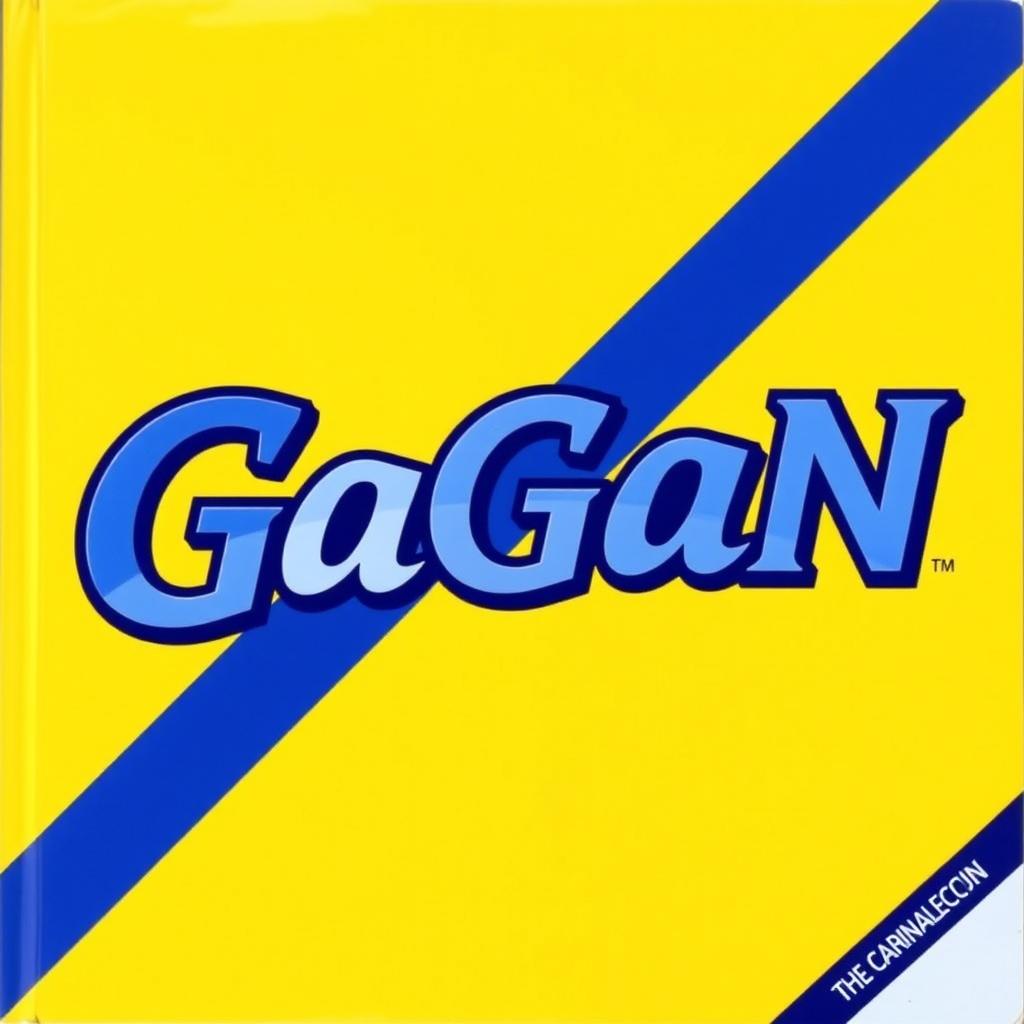 A predominantly yellow cover featuring the word "GaGaN" positioned at the center