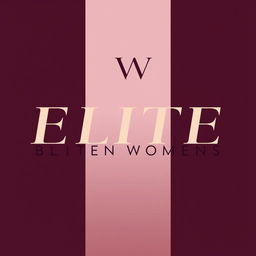 A sophisticated logo design tailored for an elite women's brand, emphasizing elegance, precision, and minimalism