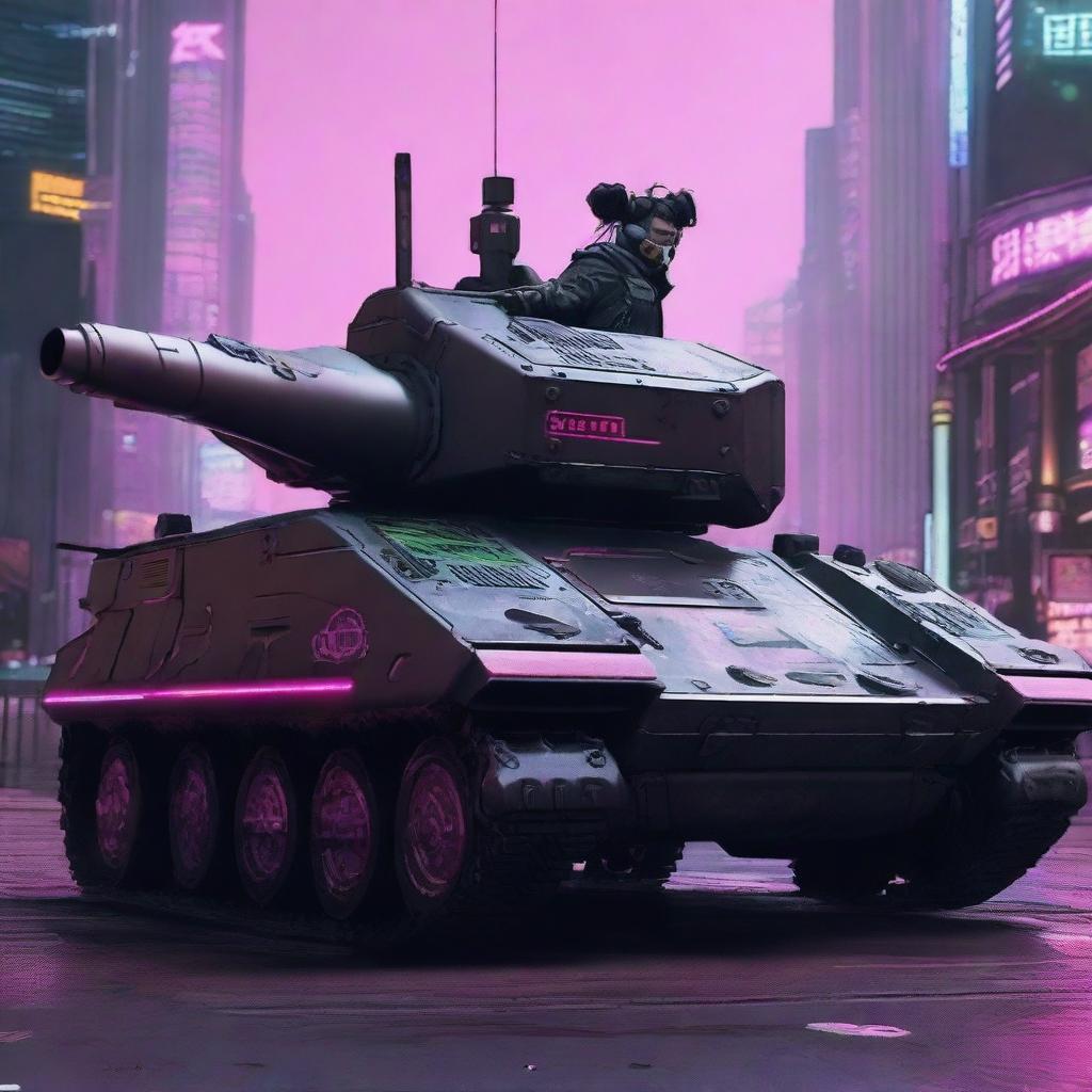 Tanque cyberpunk