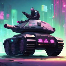 Tanque cyberpunk