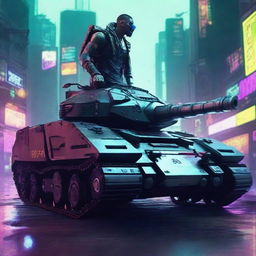 Tanque cyberpunk