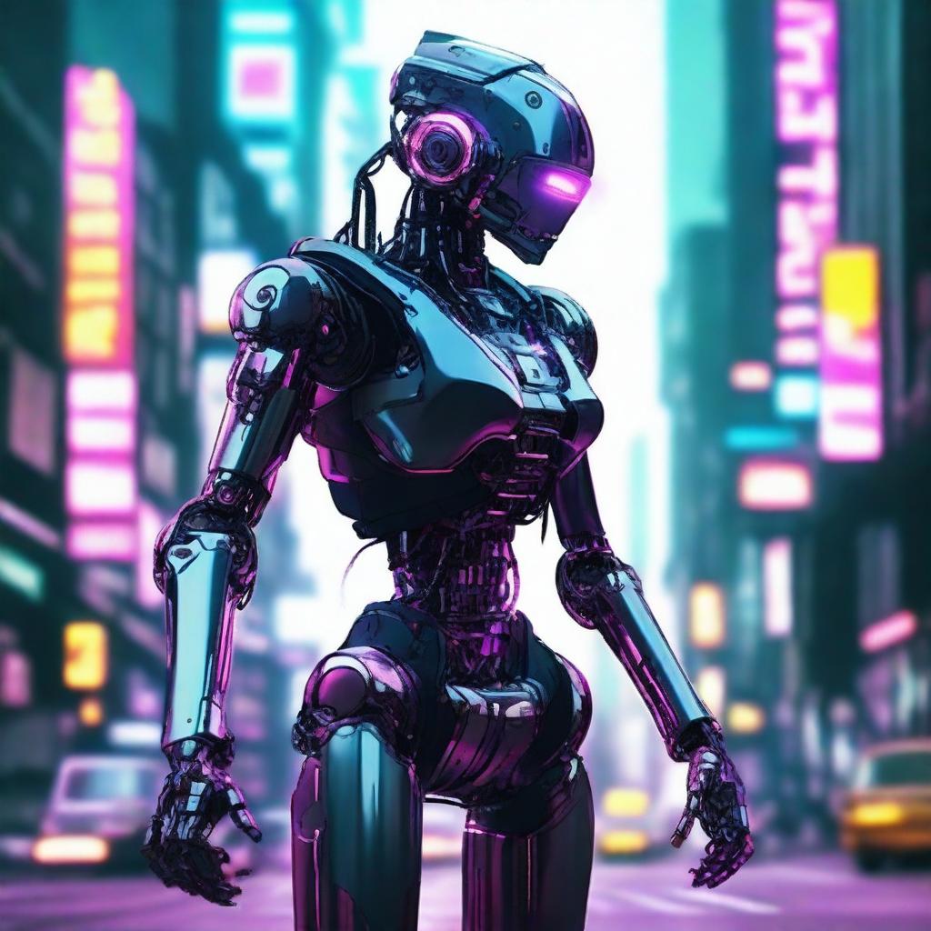 Robot cyberpunk