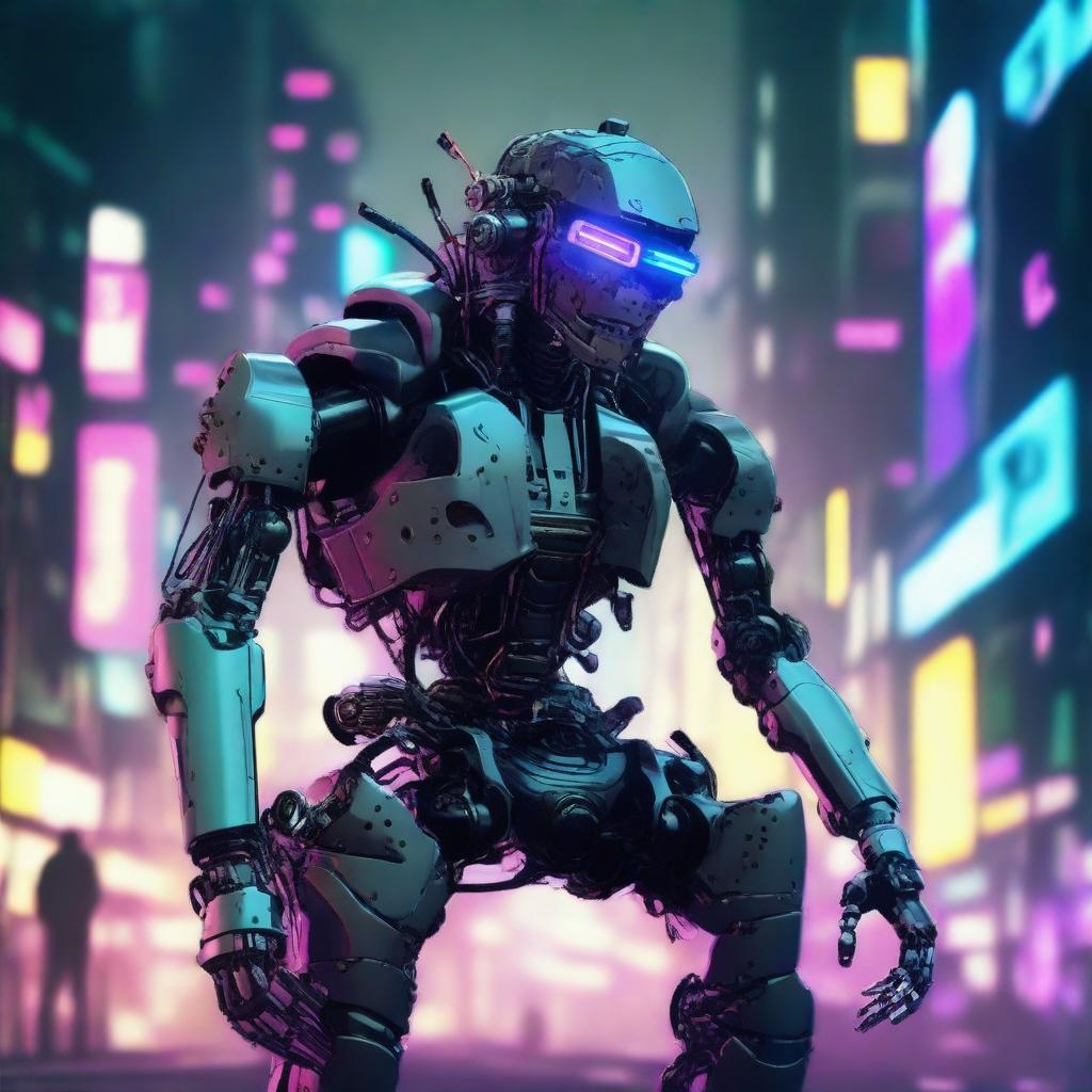 Robot cyberpunk