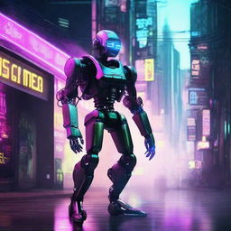 Robot cyberpunk