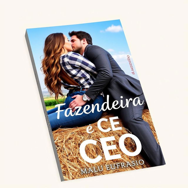 A romantic book cover titled 'A Fazendeira e o CEO'