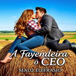 A romantic book cover titled 'A Fazendeira e o CEO'