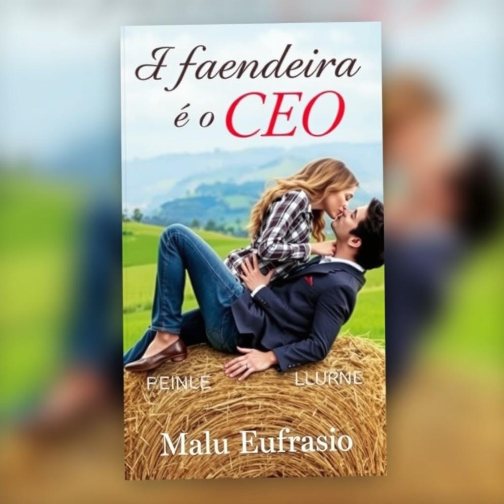 A romantic book cover titled 'A Fazendeira e o CEO'