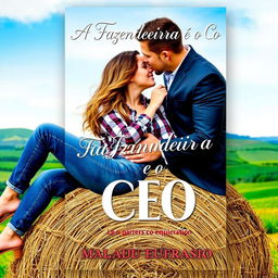 A romantic book cover titled 'A Fazendeira e o CEO'