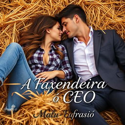 A romantic book cover titled 'A Fazendeira e o CEO'