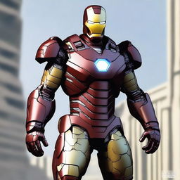 Iron man con armadura estilo call of duty