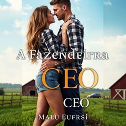 A captivating romance novel cover featuring a beautiful young woman, 18 years old, with long hair cascading down to her waist