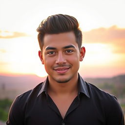 A portrait of Bruno Garcia, featuring a confident and charismatic expression