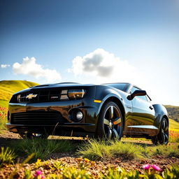 A striking image of a 2013 Chevy Camaro, set in a picturesque location at Vista Anita