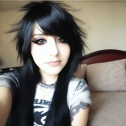 Hermosa chica emo real tetona