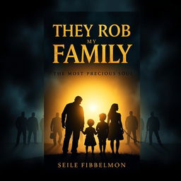 A gripping book cover design for 'They Rob My Family: The Most Precious Soul'