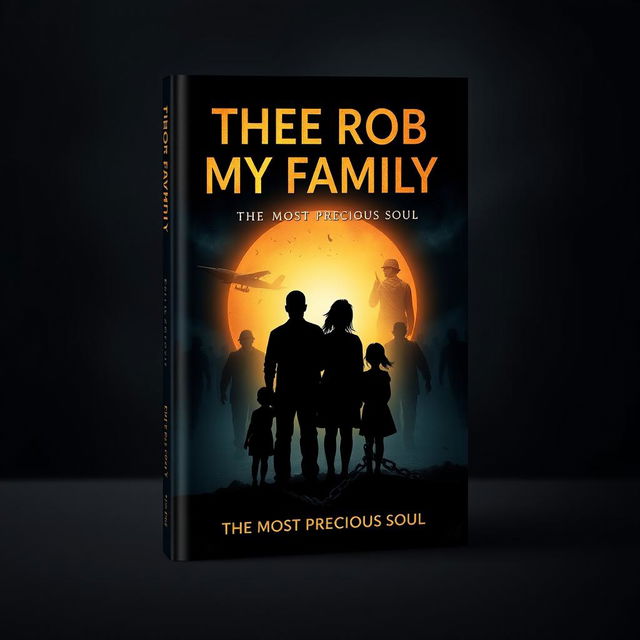 A gripping book cover design for 'They Rob My Family: The Most Precious Soul'