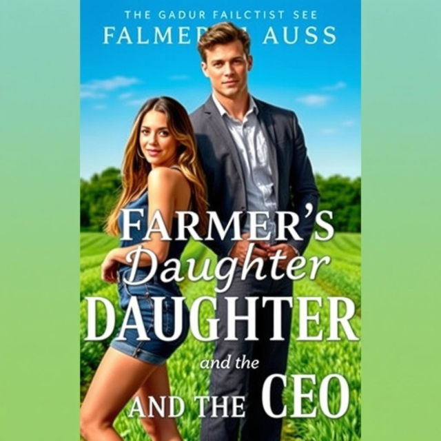 A romantic cover for the book titled 'The Farmer's Daughter and the CEO'