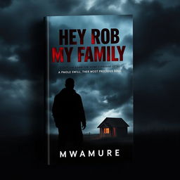 A gripping book cover for 'They Rob My Family, The Most Precious Soul' by Mwamure, featuring a dramatic scene that captures the emotional turmoil of family loss
