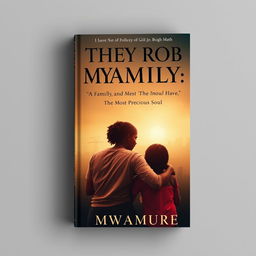A captivating book cover design for 'They Rob My Family, The Most Precious Soul' by Mwamure