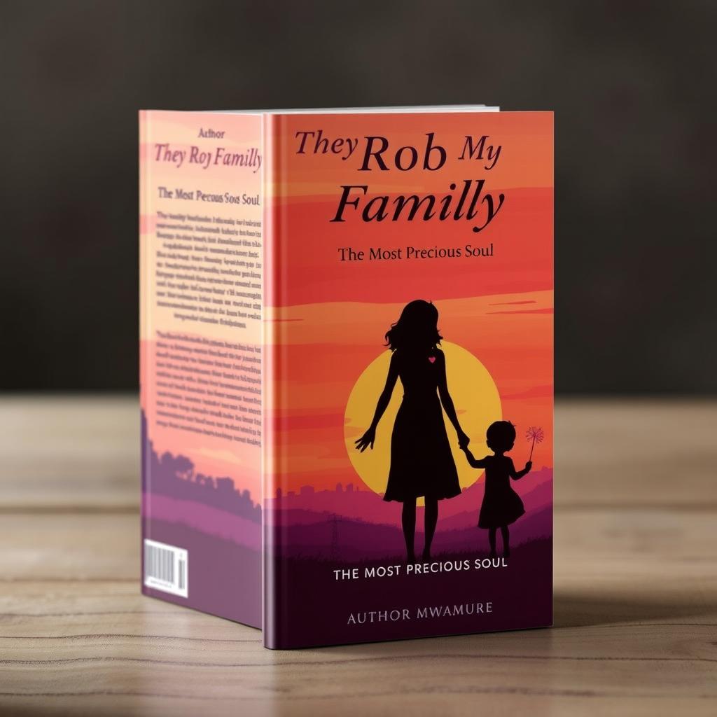 A captivating book cover for 'They Rob My Family: The Most Precious Soul' by author Mwamure