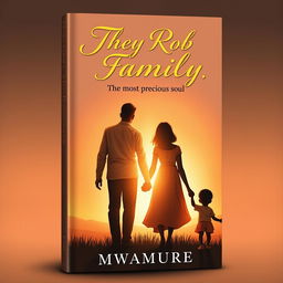 A poignant and emotional book cover design for 'They Rob My Family, The Most Precious Soul' by author Mwamure