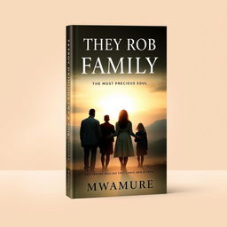 A captivating book cover design for the title "They Rob My Family: The Most Precious Soul" by author Mwamure