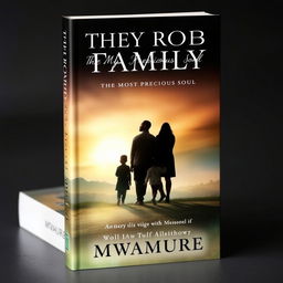 A captivating book cover design for the title "They Rob My Family: The Most Precious Soul" by author Mwamure