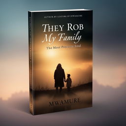 A captivating book cover design for the title "They Rob My Family: The Most Precious Soul" by author Mwamure