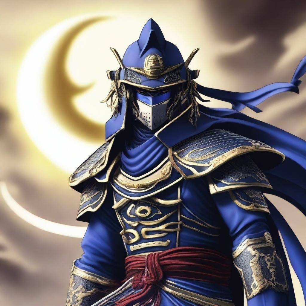 Portray Date Masamune, the iconic character from Sengoku Basara