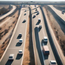 Imagine a high-octane chase scene taking place on a toll road