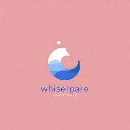 Design a logo that embodies the name 'WhisperWave', signifying tranquility and fluidity