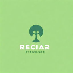 Generate a minimalist logo with the name 'Ricardo', the number '71', and elements related to a tree